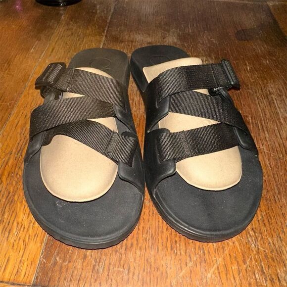 Chaco Men's Chillos Slide Sandals Black Size 12 Casual Summer - Picture 5 of 9